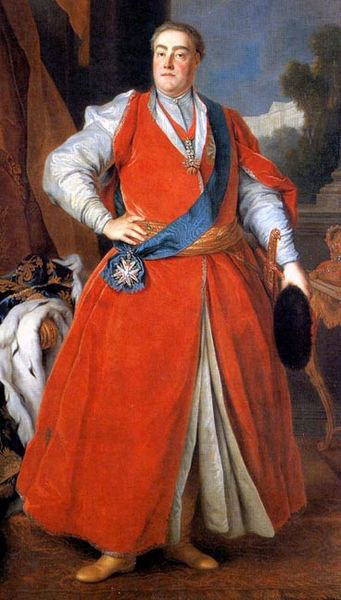 Portrait of King August III in Polish costume